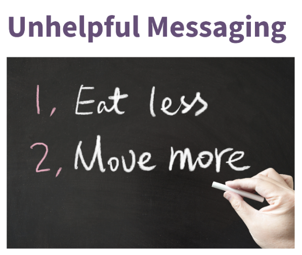 Unhelpful messaging
